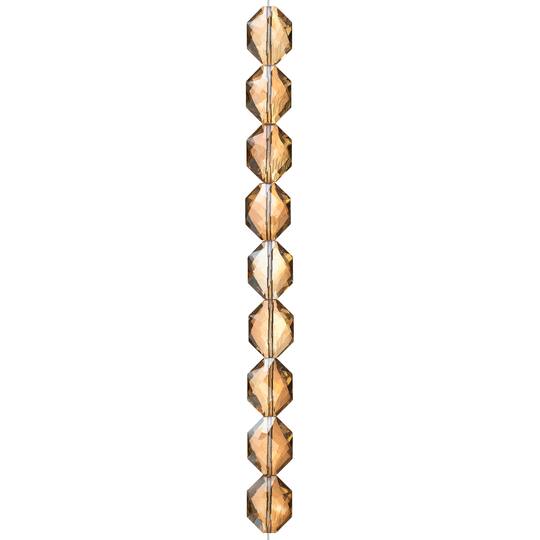 12 Packs: 9 ct. (108 total) Amber Oval Glass Beads, 18mm by Bead Landing™